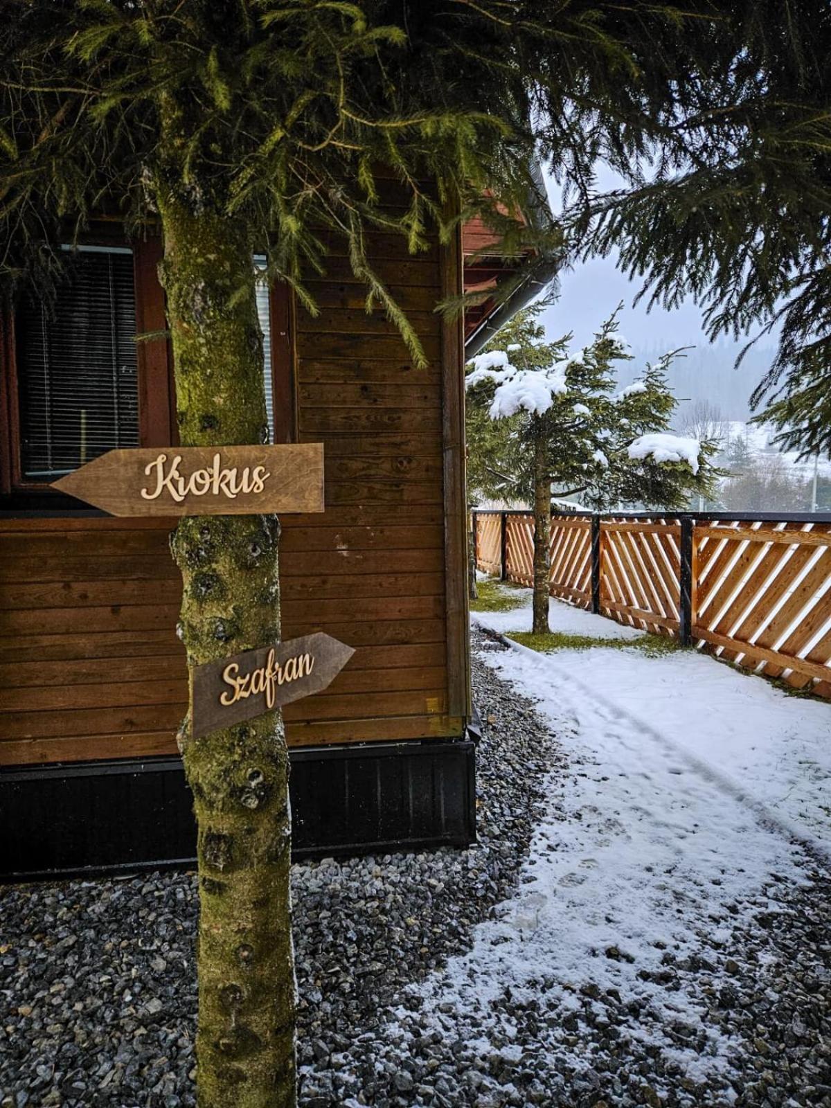 Holiday home Drewniany Szafran *